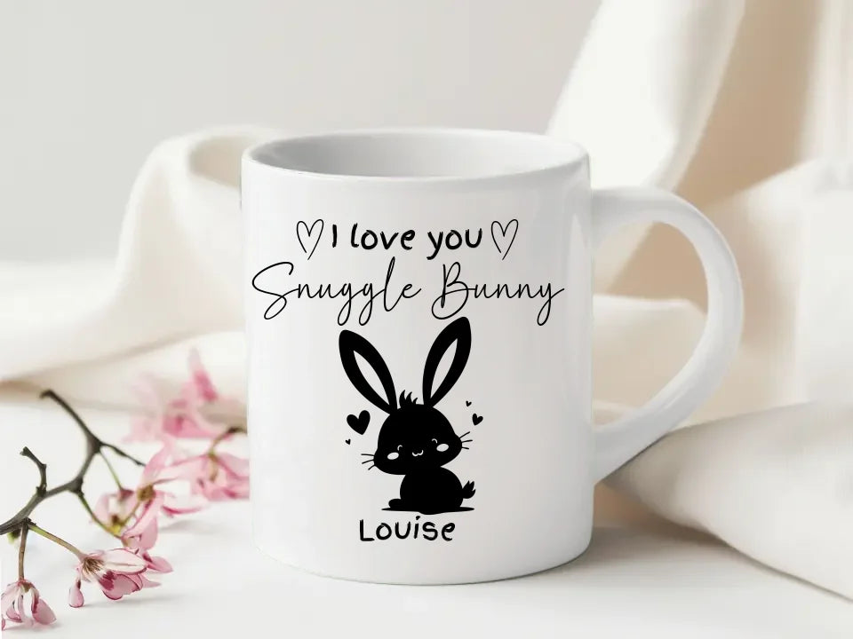 Romantic bunny gift mug