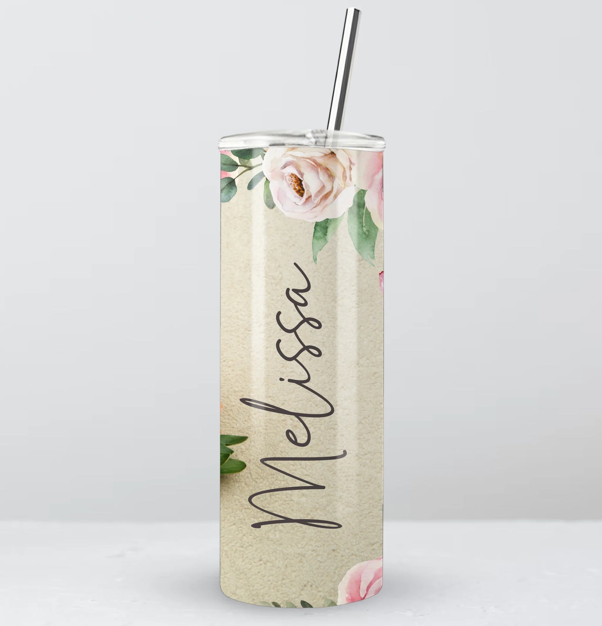 Travel cup with vintage floral print UK