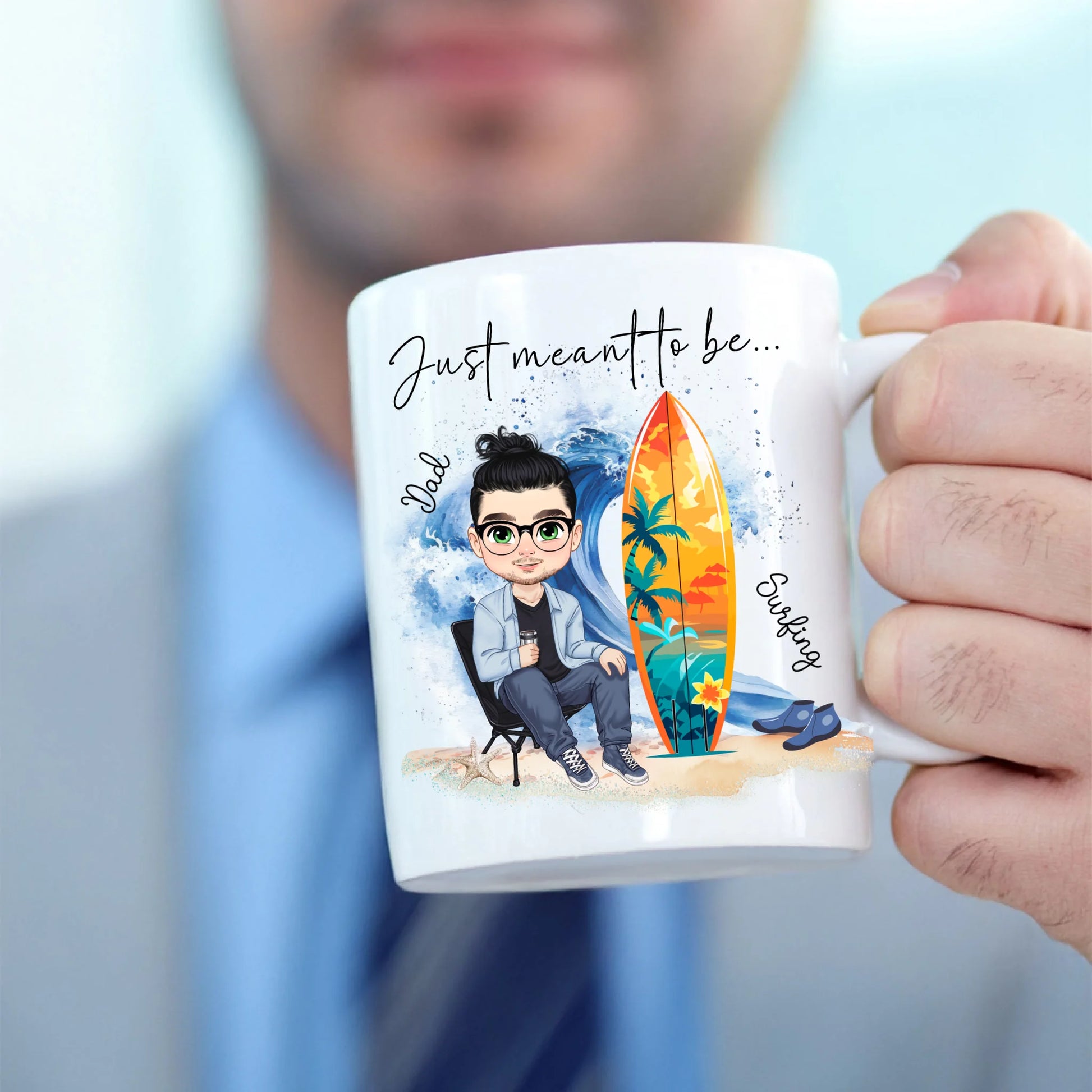 Custom surfer mug UK