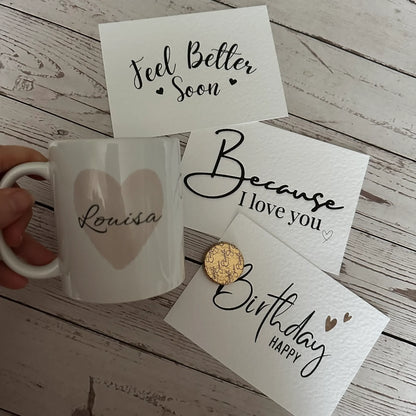 Mug pamper box gift set for women for personalised name mug