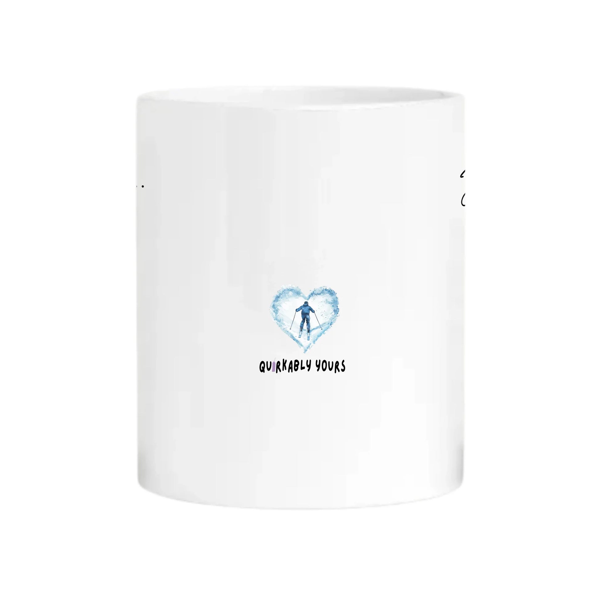 skier design mug