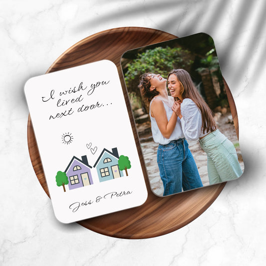 Personalised friendship keepsake card