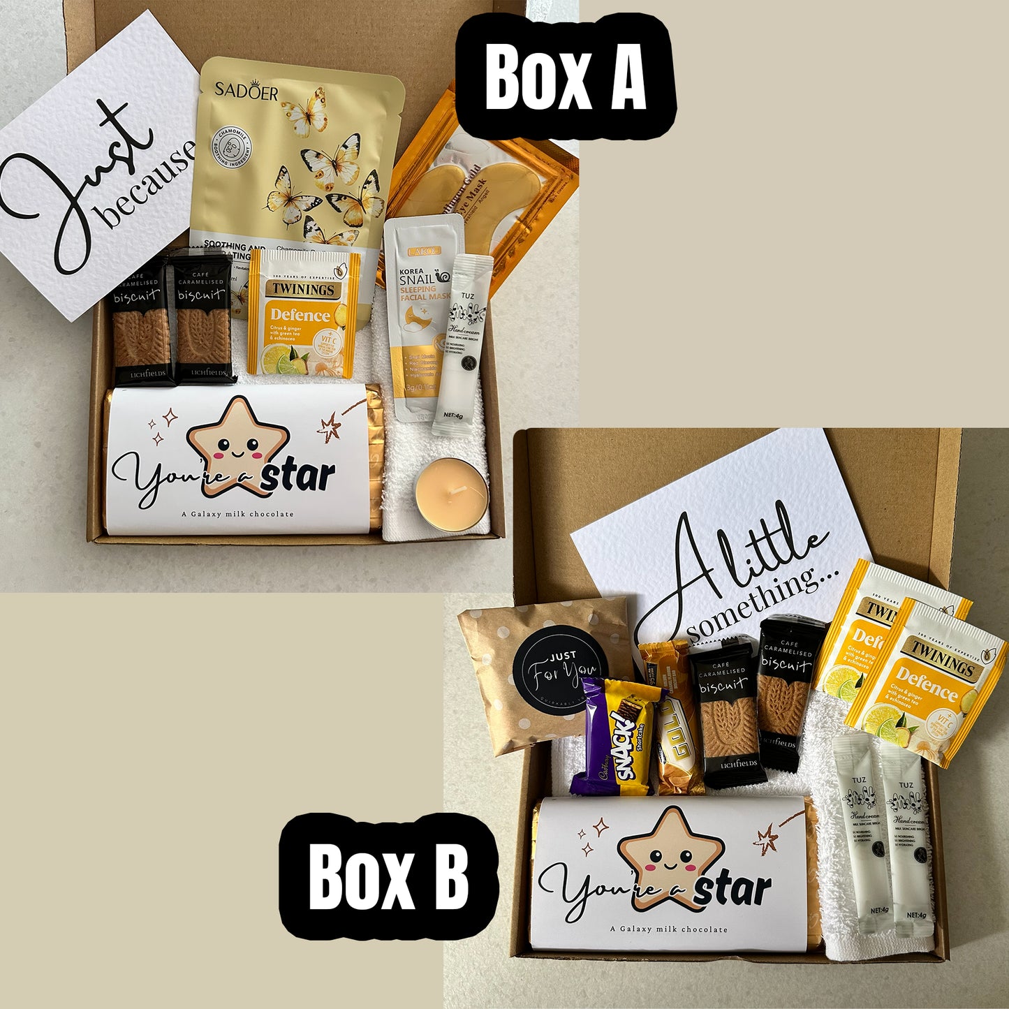 Workplace thank you letterbox gift for employee recognition